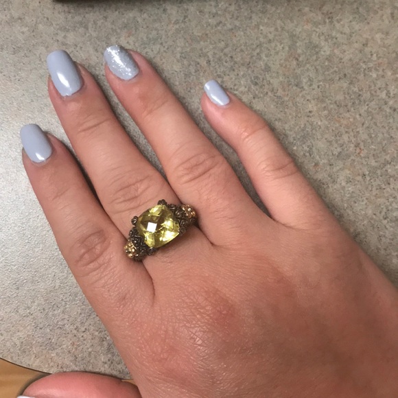 Barbara Bixby Lemon Citrine Ring 18K Gold - Picture 6 of 8